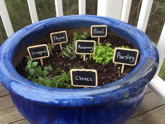 Deck Herb Garden