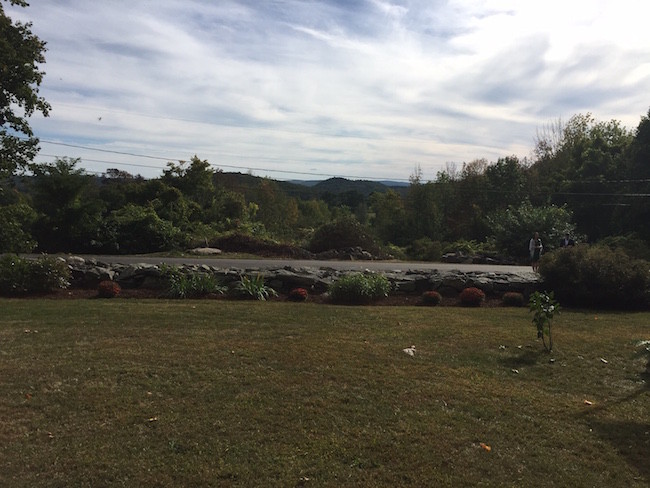 View froom the wedding ceremony