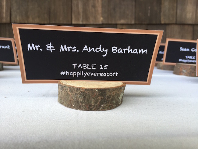 chalkboard place cards