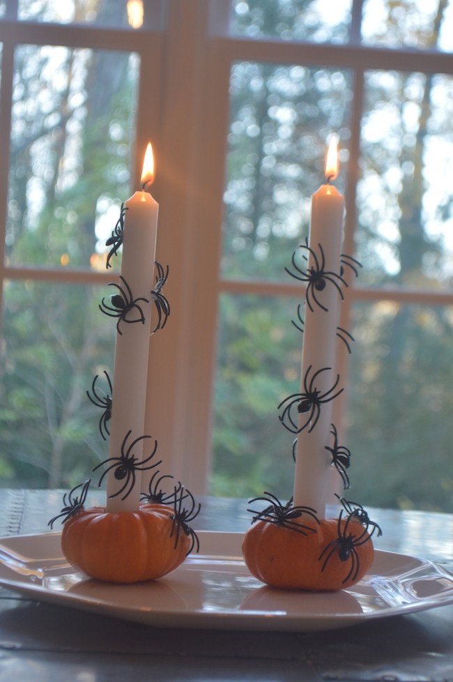 Spider Candles for Halloween