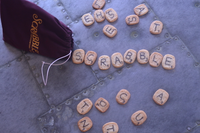 Game Night Scrabble Cookies