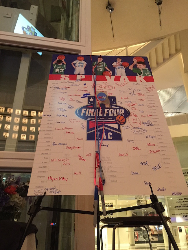 Final Four Themed Bar Mitzvah Party Sign in Board