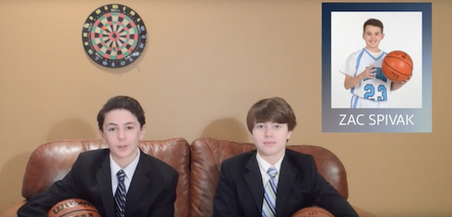 Zac’s Surprise Basketball Recruiting Bar Mitzvah Video 