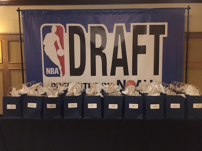 NBA Draft Themed Bar Mitzvah party