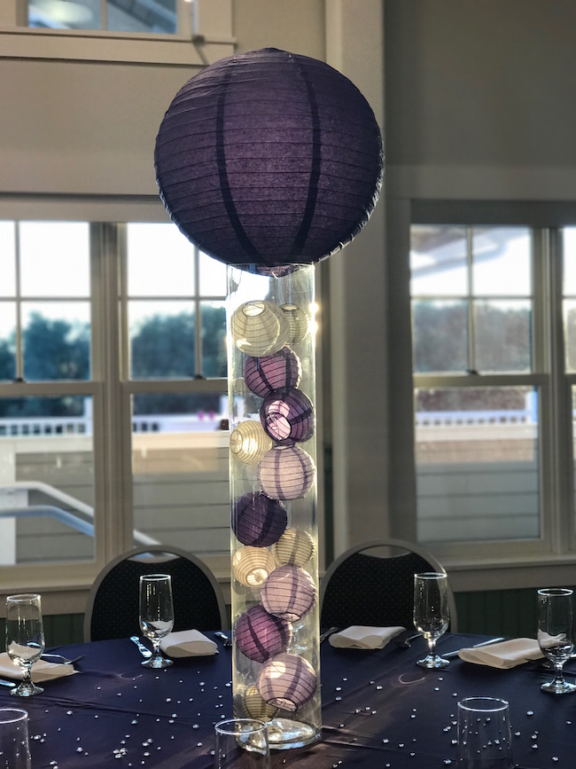 Purple and Silver Nightclub Inspired Bat Mitzvah Party
