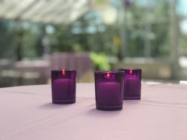 Purple and Green Color Scheme Bat Mitzvah Party