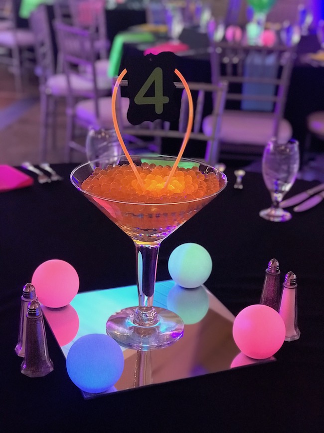 Glow-in-the-dark Themed Bar Mitzvah Party