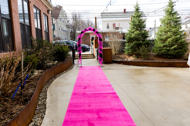 Pink carpet entrance way