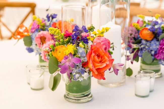 Reception Table Florals