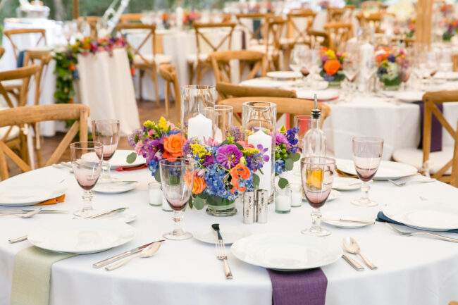 Reception Table Setting