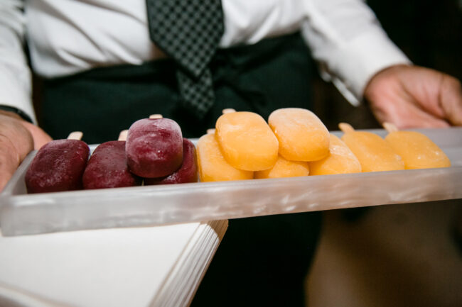 Ice pops dessert tray