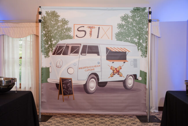 STIX skewer station backdrop