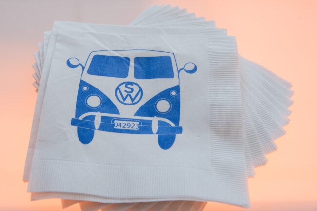 Logo'd napkins