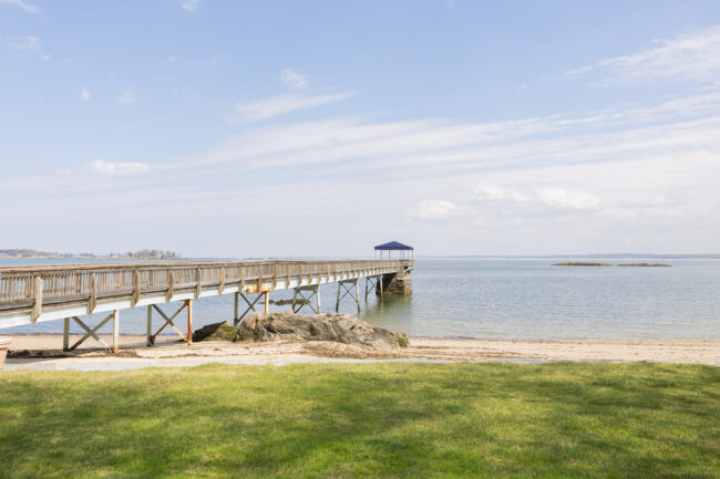 Expansive dock at Orienta Beach Club