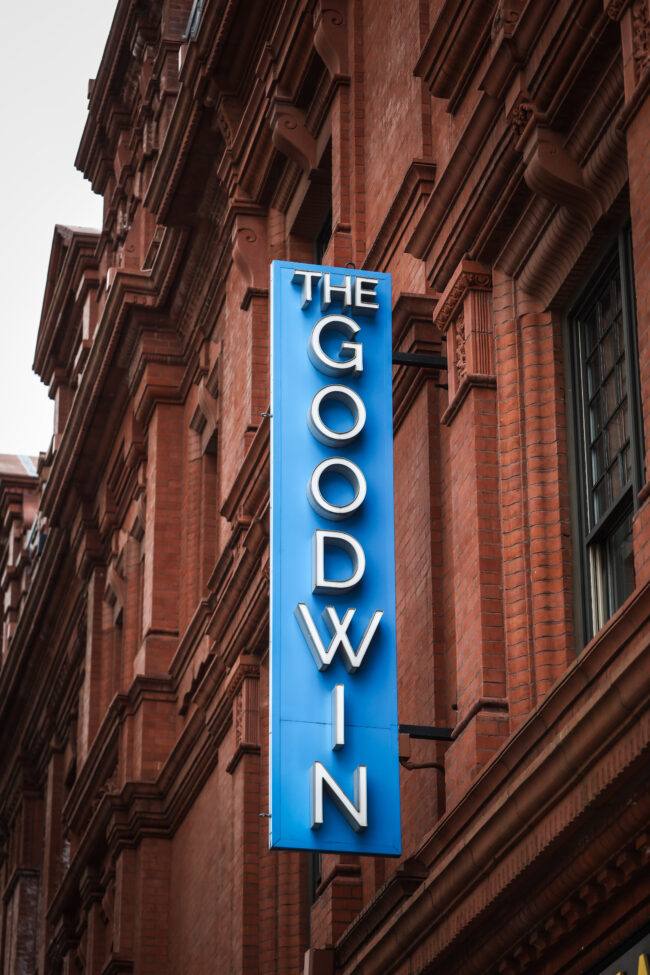 Outside the Goodwin Hotel