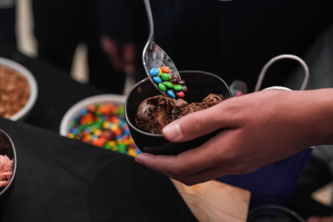 ice cream sundae bar