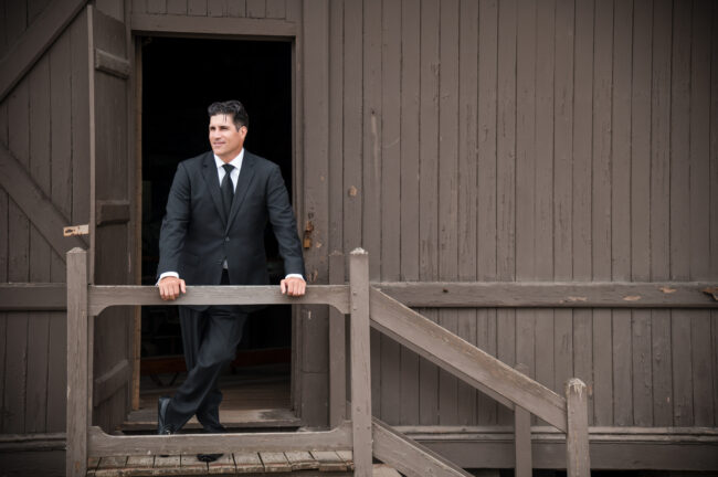 Groom getting ready for the ceremony