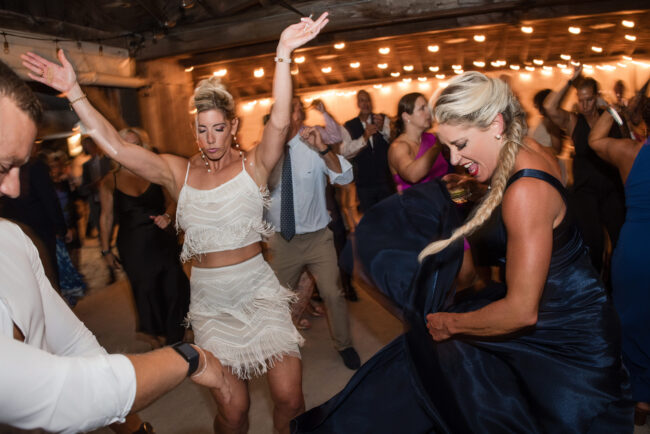 Bride dancing