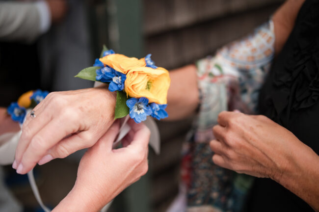 Corsage for mother of the grrom