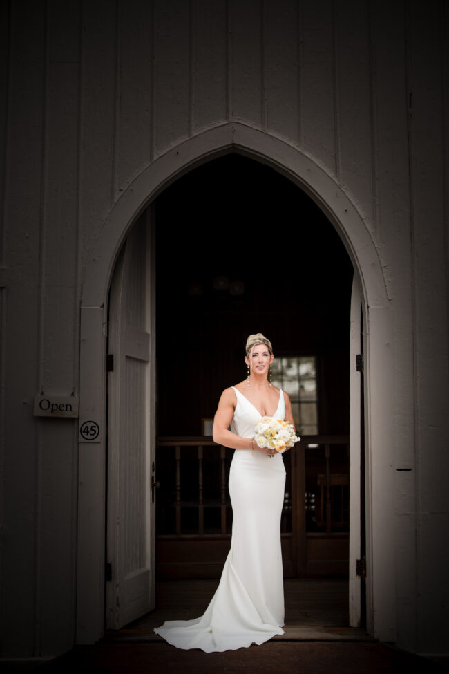 Bride ready for the ceremony