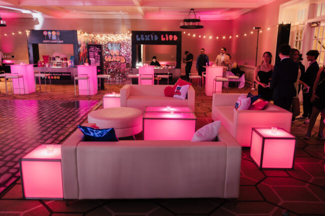 Teen Lounge with light-up furniture