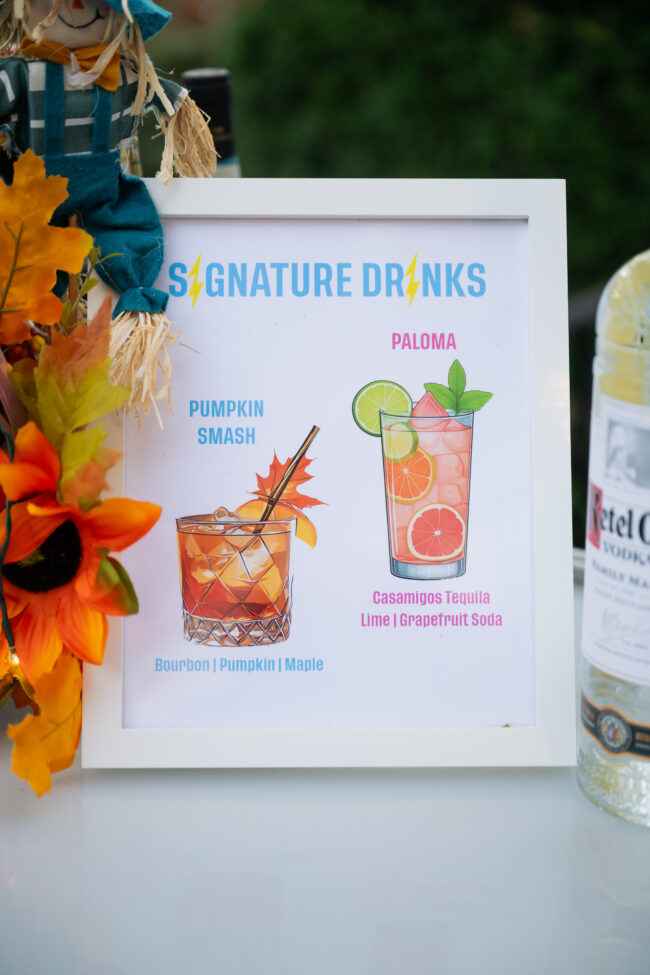 Signature Drink Sign