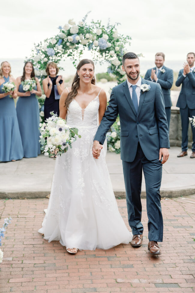 Bride and Groom recess from ceremony
