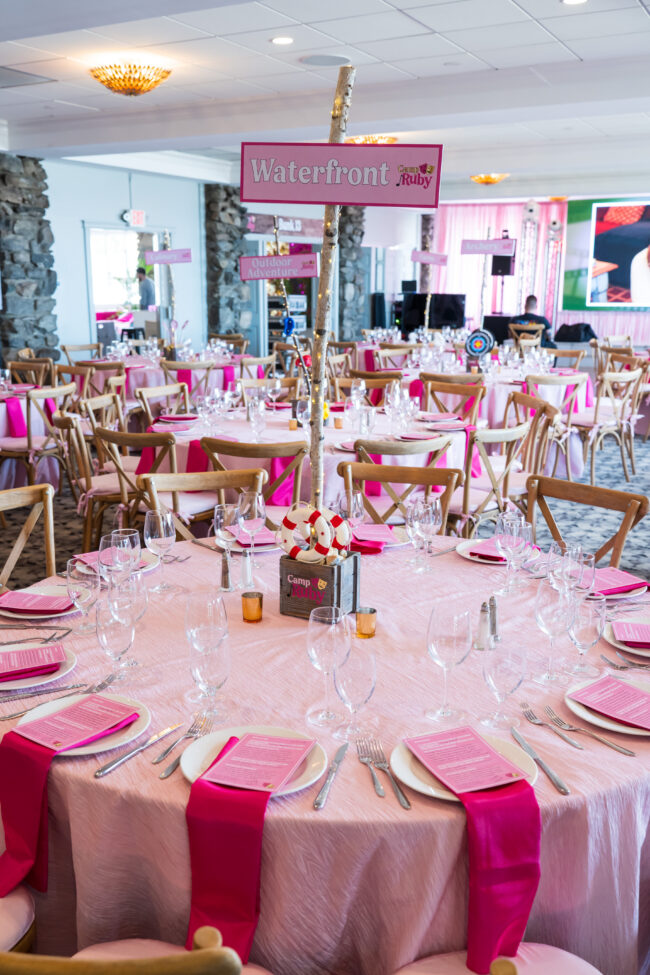 Tablescapes with custom 'activity' centerpieces