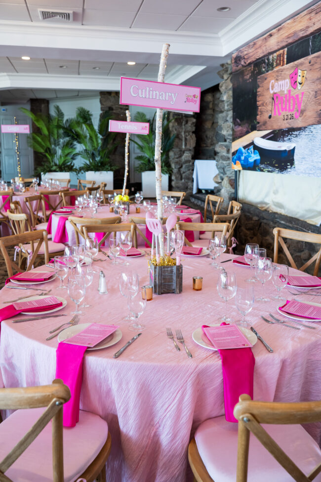 Tablescapes with custom 'activity' centerpieces
