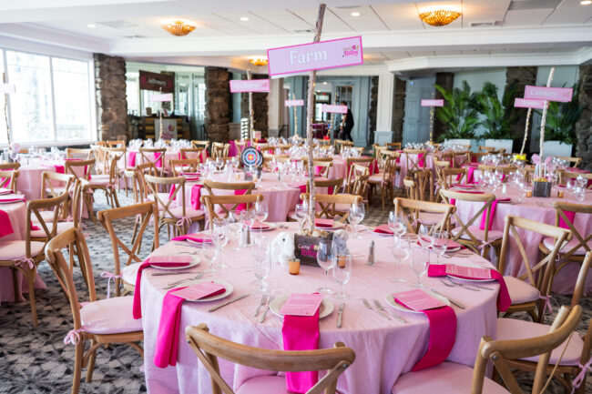 Tablescapes with custom 'activity' centerpieces